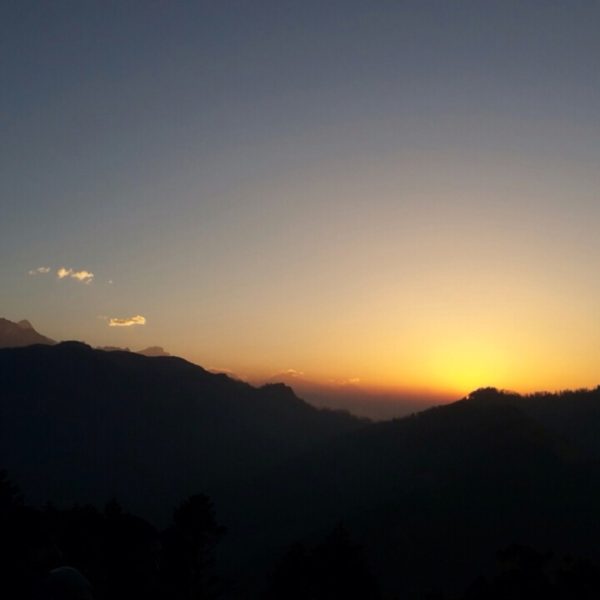 Sunrise in Annapurna Range