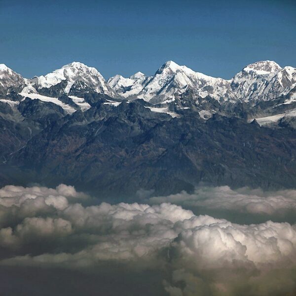 Himalayan view from everest flight tour