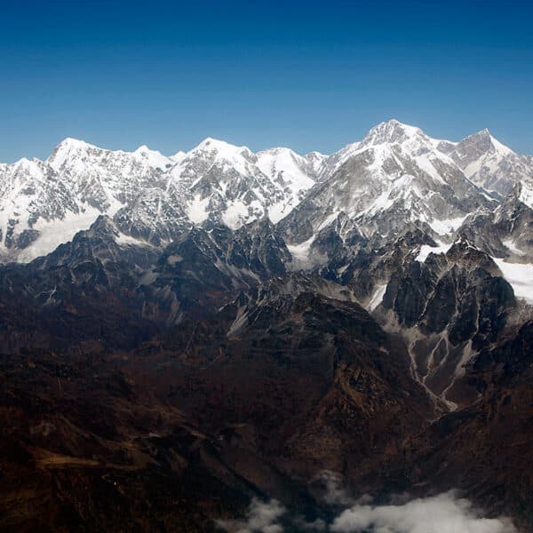 Impressive view of mountain range in Nepal