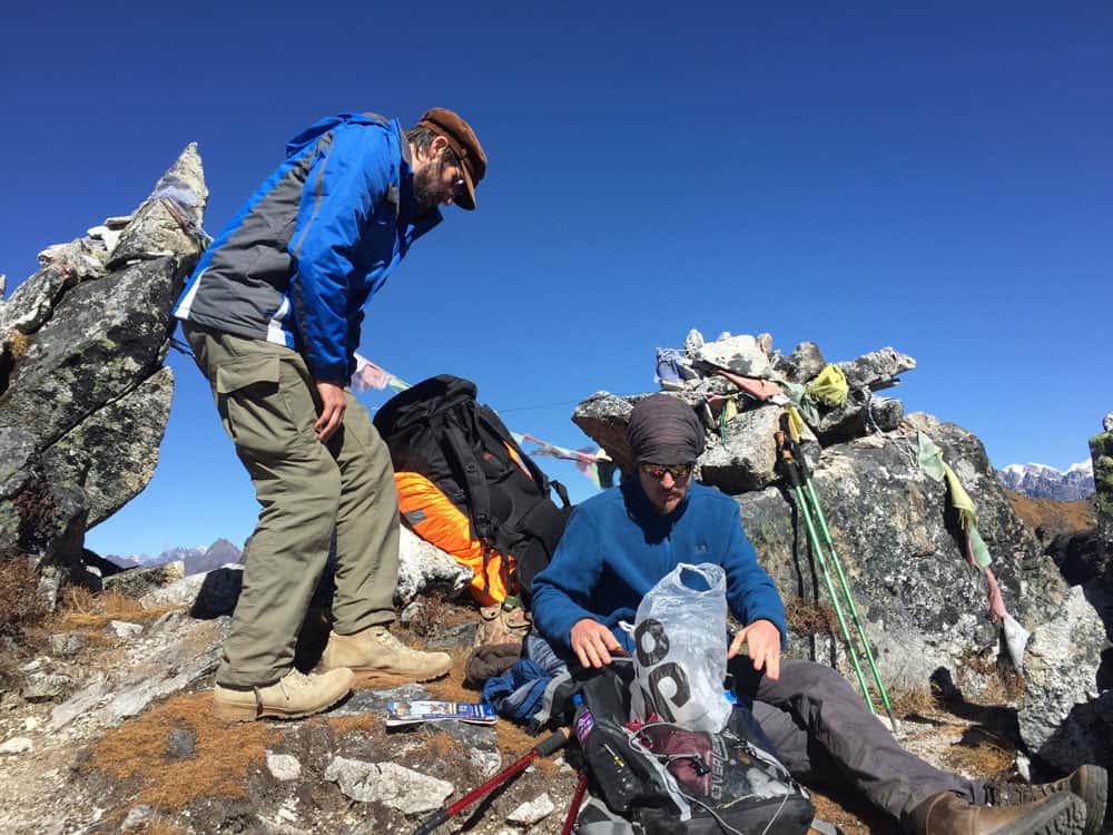 Trekkers in Kanchenjunga trek