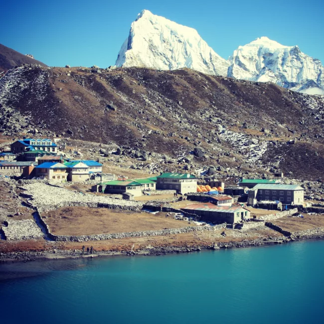 Guesthouses en route to Gokyo valley