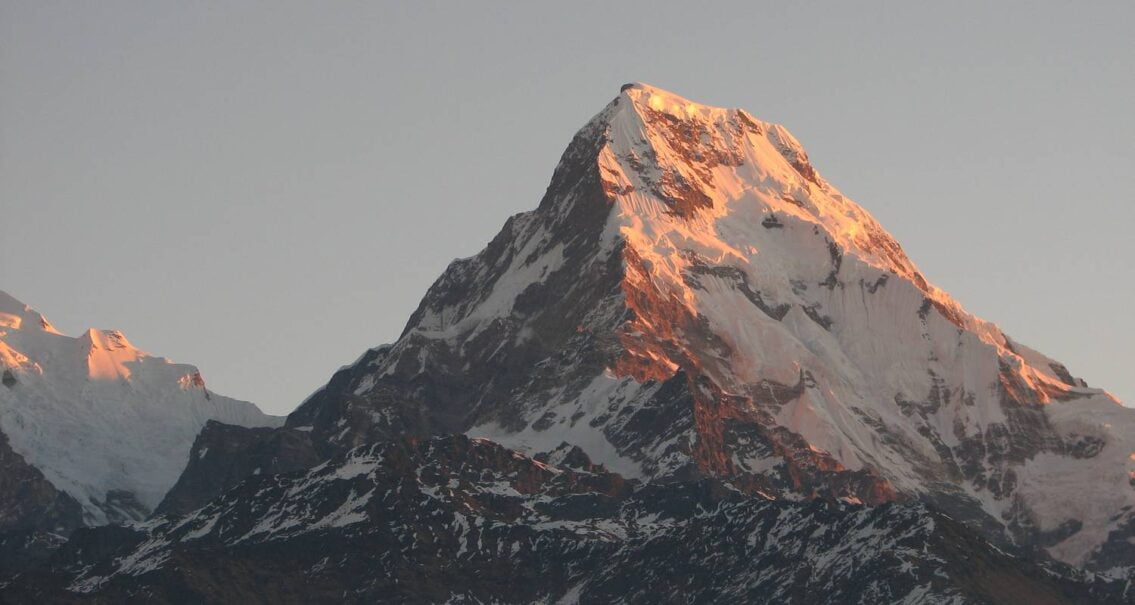 View of Mt. South Annapurna from Poon Hill