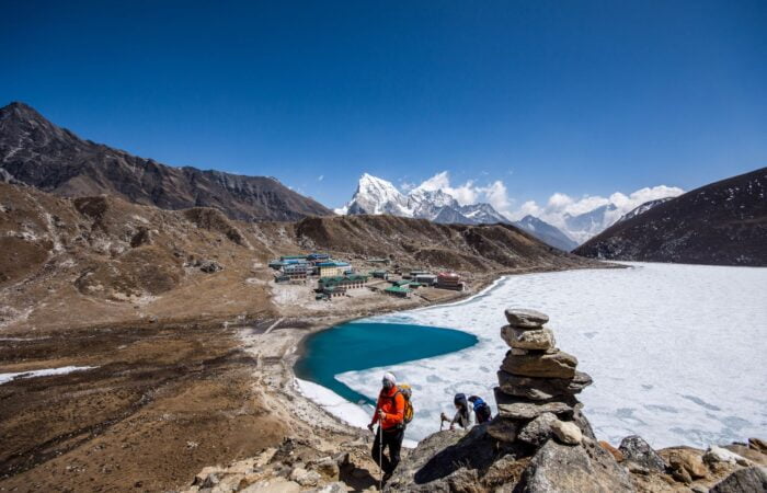 Chola Pass - View from on the way to Gokyo Ri